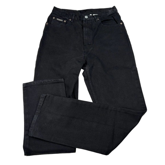 Calvin Klein Women's High Rise Jeans - Black - Picture 2 of 5